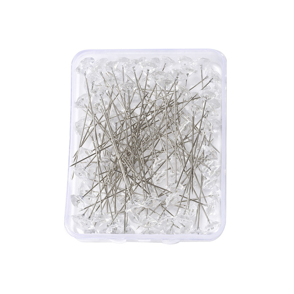 100 Stuks Corsages Naaien Pinnen Bruiloft Bloemen Boeket Pins Dressmaking Sieraden Componenten Bloem Decoratie: 10x64mm