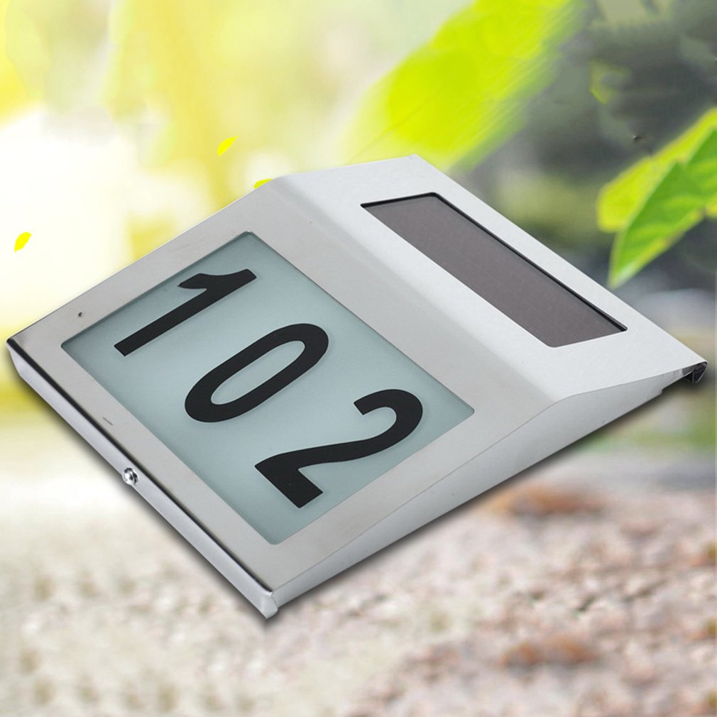 house door number outdoor hotel led numbers apartment sign nameplates doorplate Address Plaque Digit Plate Wall Lamps