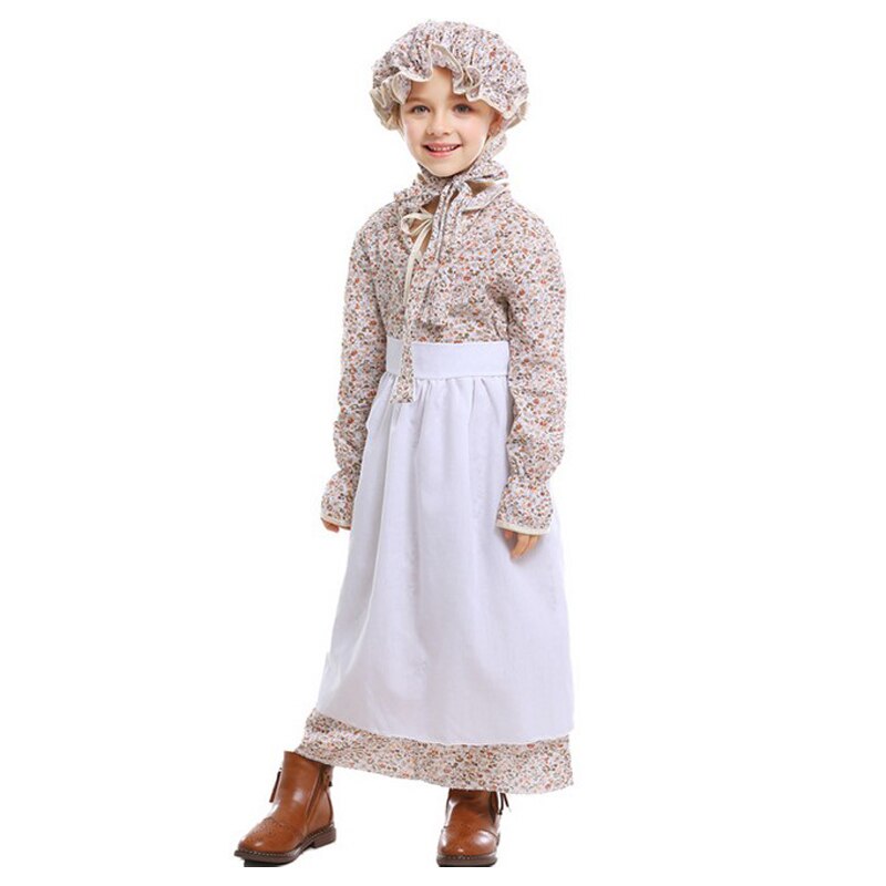 Mother and Girl Halloween Grandama Wolf Costumes Fairy Tale Peformance Outfits