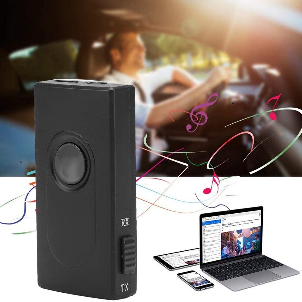 2 In 1 Stereo Bluetooth Zender Uitgebreide Fabricage Langdurig Duurzaam A2DP Draadloze 3.5Mm Ontvanger Muziek Adapter