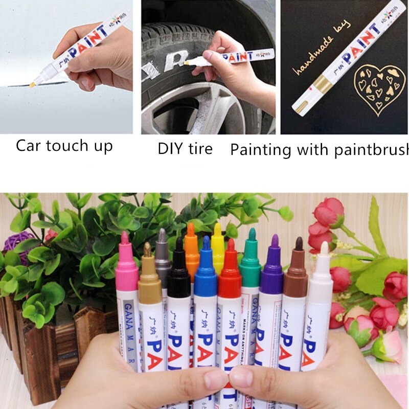 1Pcs Niet Giftig Tegel Marker Repair Muur Pen Wit Grout Marker Geurloos Voor Tegels Vloer En Band Geschikt Auto schilderen Mark Pen