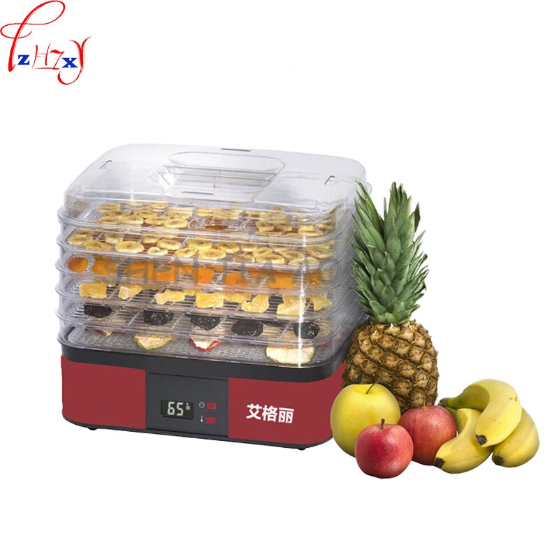 Máquina de deshidratación de frutas y verduras de 5 capas para el hogar, secador de aire, máquina de secado de frutas secas, secador de alimentos, 220V, 250W, 1 ud.