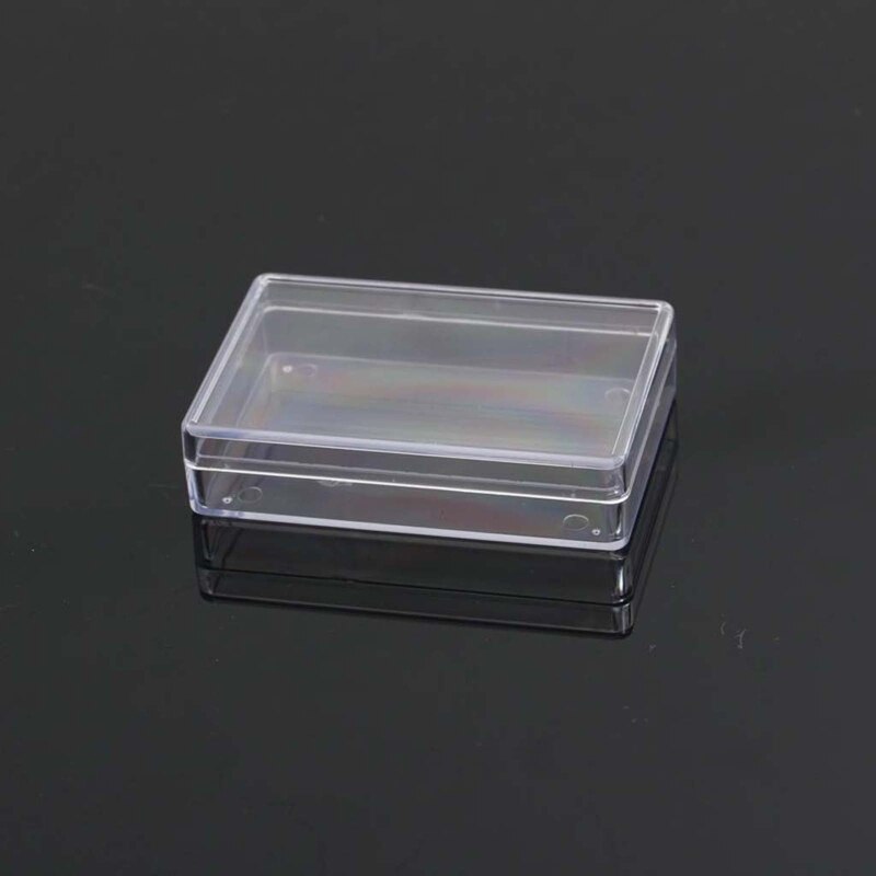 Rectangular Transparent Plastic Storage Case Playing Card Container Poker Cards Storage Box for Entertainment Venues