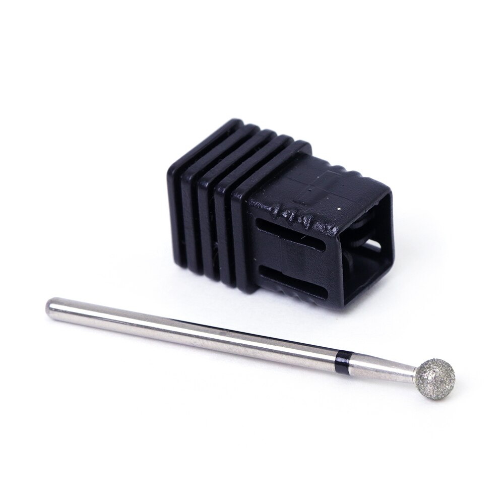 Juego de brocas de diamantes para uñas, fresas redondas para manicura, cortador de cutículas, herramientas de CHJG01-05, 5 tipos de bolas