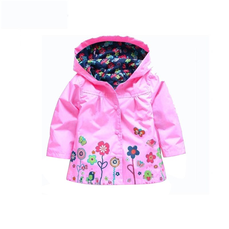 Jacket For Girls Children Raincoat Waterproof Boys Rain Coats Girls Clothes Outerwear Boy Coats Hooded Kids Clothing 2-6 Years