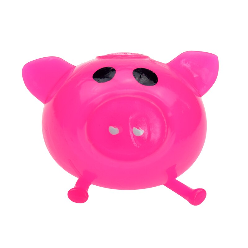 Grappige Anti Decompressie Splat Bal Vent Speelgoed Ontluchting Bal Sticky Smash Water Ballen Stress Rubber Varken Speelgoed Voor Kinderen: Pink