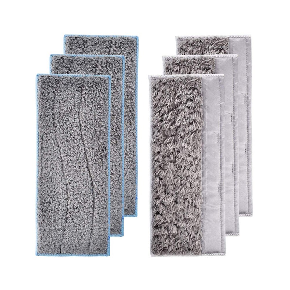 6 Pack Wasbare Nat Dweilen Pads Vervanging Compatibel Met Irobot Braava Jet M6: 3wet-3dry