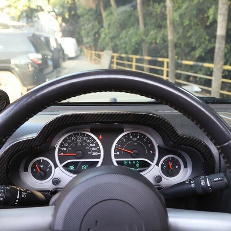 Bil dashboard dekor ramme cover trim til jeep wrangler  jk 2007 tilbehør