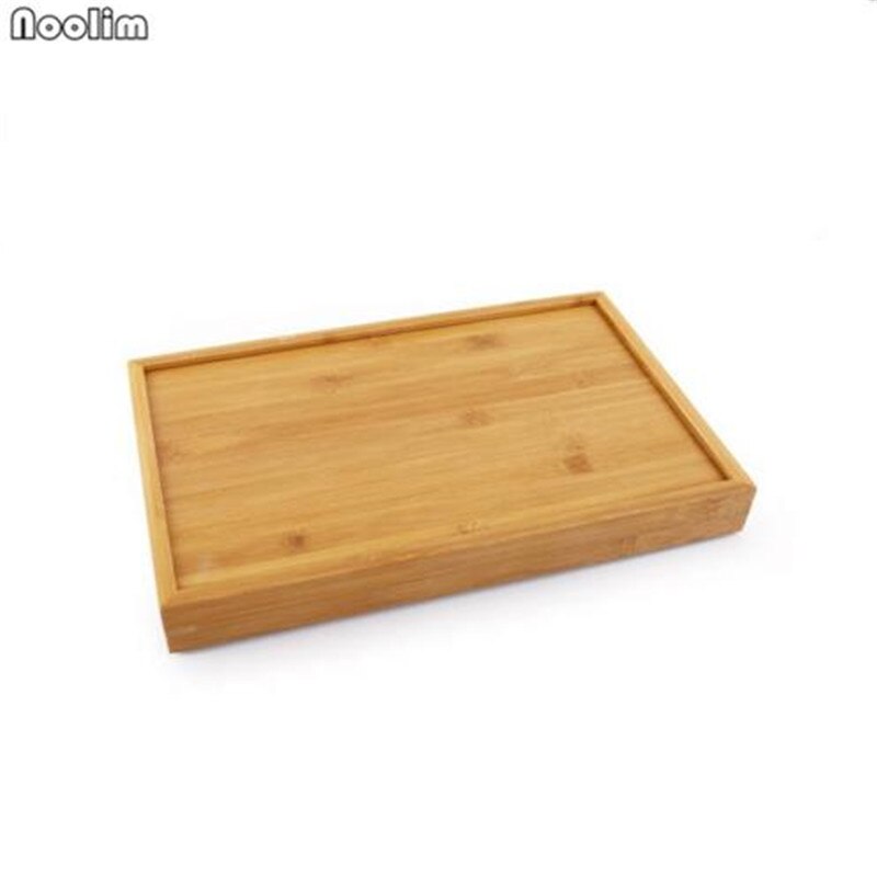 1PC Eco-Friendly Bamboo Tea Tray Chinese Style Snack Kungfu Tea Board Storage Container Home Hotel Use