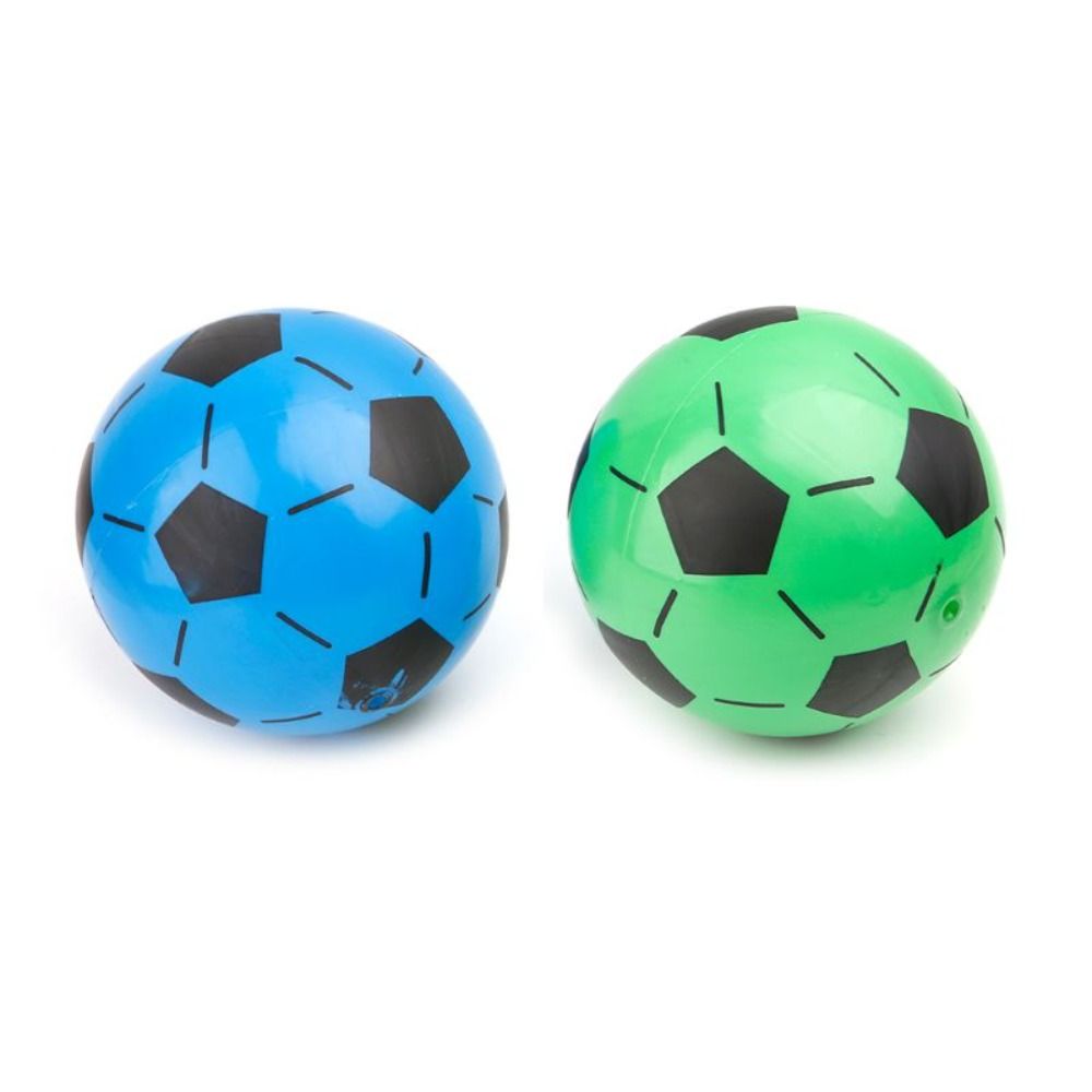 Inflatable Football Ball 22cm PVC Football Elastic Balls Random Colour Hand Pat Inflatable Soccer Bouncy Soft Beach