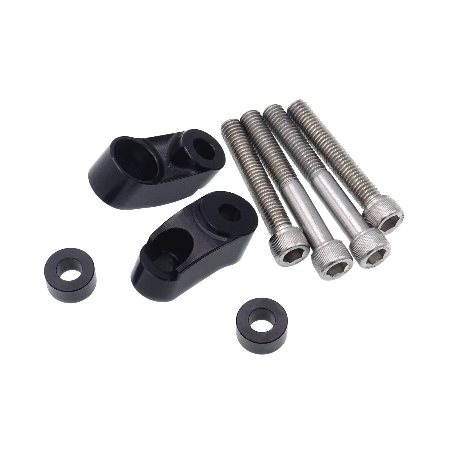 Black 39mm-49mm Tubes Front Turn Signal Relocation Kit Fit Harley Dyna Glide FXR Sportster 883 1200 XL