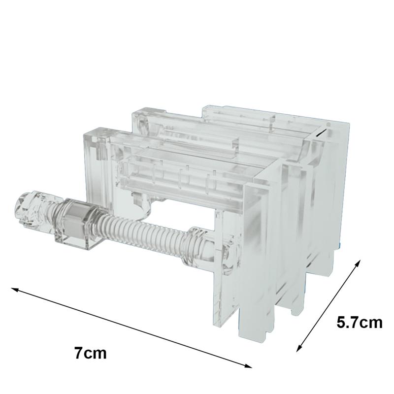 Multifunktions transparent Acryl Filter Einlass Auslauf Rohr Klemme Aquarium Rohr Halfter Fisch Panzer Rohr fest Clip: Weiß