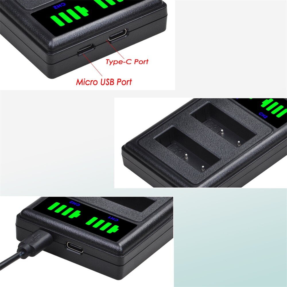 BLS-1 PS-BLS1 Battery and Charger for Olympus E-420, E-450, E-600, E-620, Pen E-P1, E-P2, E-P3, E-PL1, E-PL3 Digital SLR Cameras