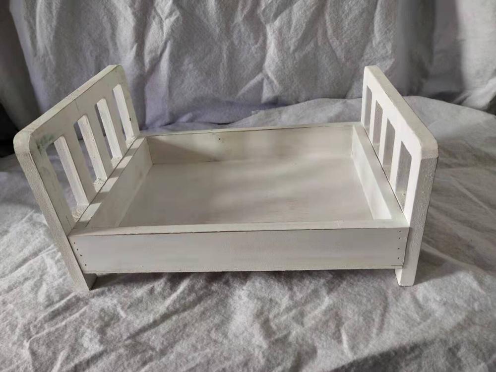 Newborn Photography Props Wood Detachable Bed Baby Photography Background Accessories Infant Boy Girl Studio Props for Shoot