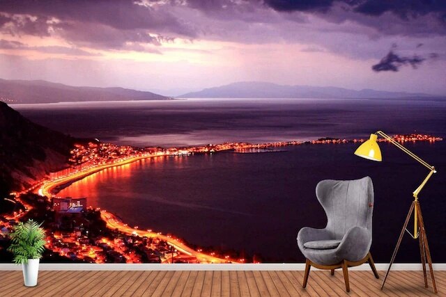 Sea View 3 Dimensional Wallpaper 289456773