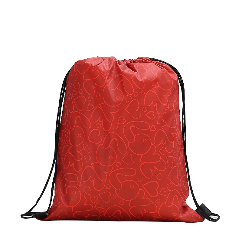 Trekkoordrugzak dames 3d print reistas softback heren casual tassen unisex dames schoudertas trekkoord rugzak: Gc-3