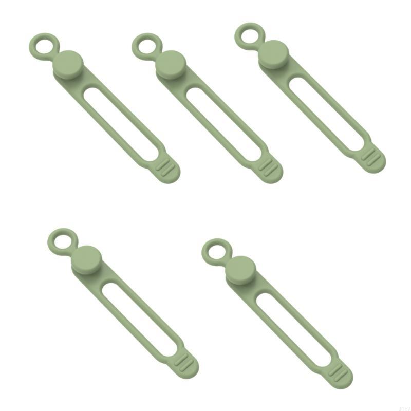 J78a genanvendelige kabelstropper, kabelbinder, kabelledningsorganisatorer til køkkenkontoret: Sølv