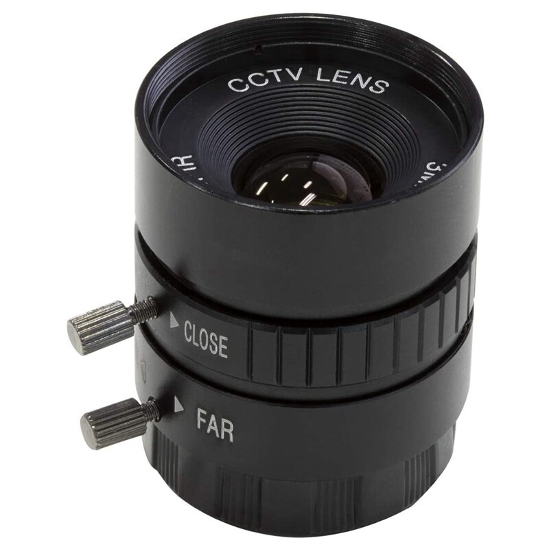CS-Mount Lens For Raspberry Pi HQ Camera, 12Mm Focal Length With Manual Focus And Adjustable Aperture: Default Title