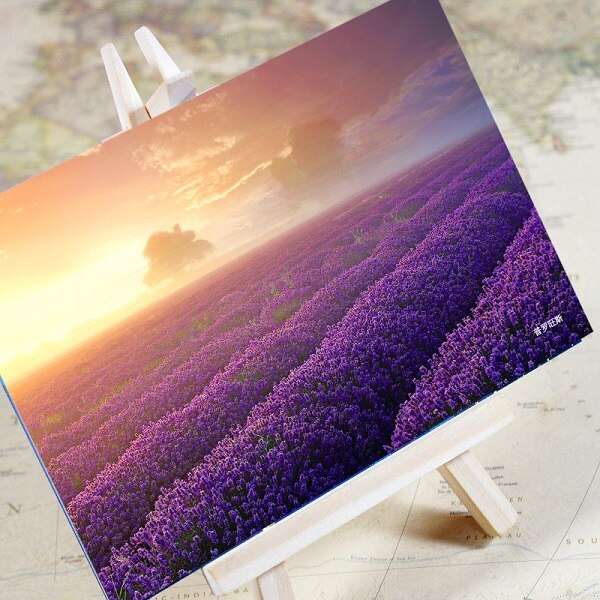 6 Sheets/Set Charmante Stad Serie Stedelijke Landschap Postkaart Wenskaart Boodschap Kaart Verjaardag Card: Provence
