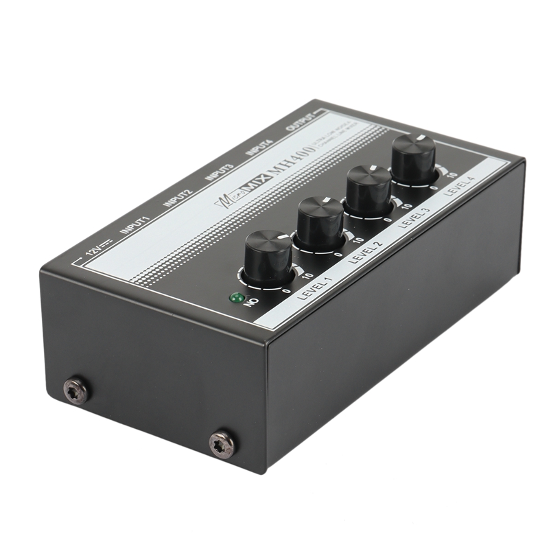 4 Channel Sound Mixer Low-Noise Audio Sound Mixer Amplifier For Keyboards,Musical Instruments (EU Plug)