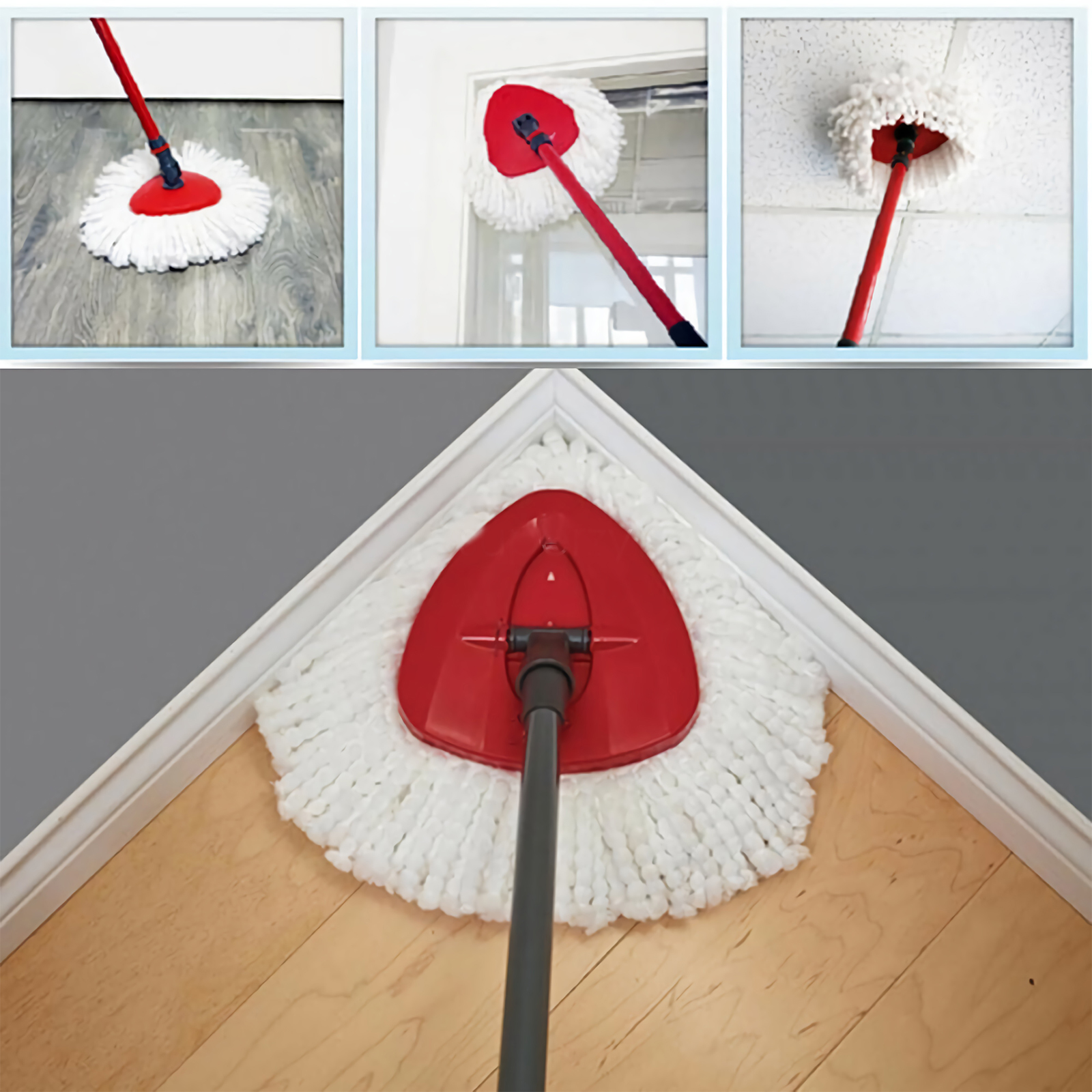 Cabezales de repuesto para mopa Vileda, accesorio giratorio de microfibra para limpieza del hogar, recambio de suelo giratorio 360, 10 piezas