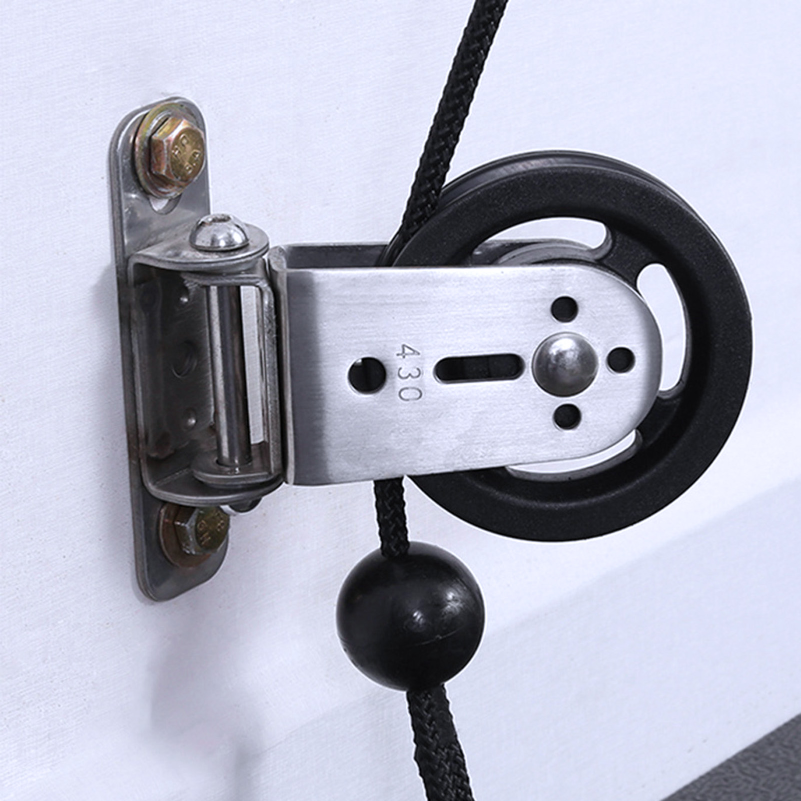 Zauberstab-montiert Fitnessstudio Startseite Rotierenden Stille Rolle DIY Aufzug Kabel System Anhänge Edelstahl stumm schwenken Lagerbier Rad