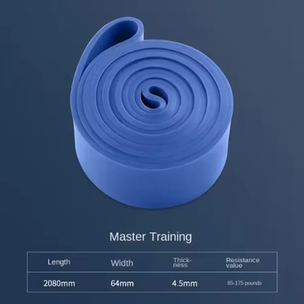 Modstandsbånd sæt ekspander gummibånd til fitness elastik til sport træning motion bodybuilding kvinder fitnessudstyr: Blå