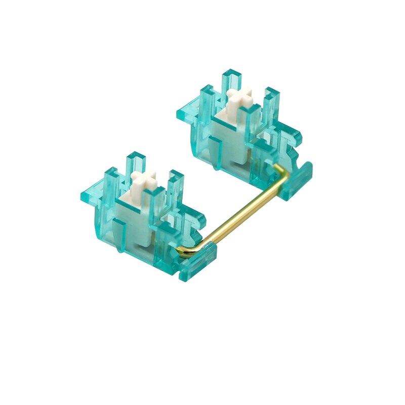 Mechanical Keyboard Modifier Plate Mount Screw-in Stabilizers Transparent Blue Steel Wire 6.25X Keycap Stabilizers