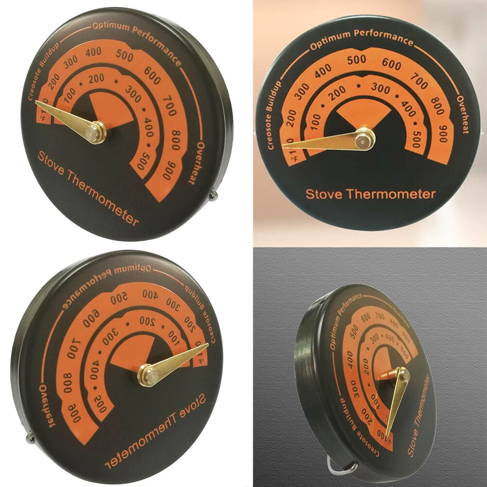 Magnetisk kamin rökgastermometer - temperaturmätare för vedbrännare vedbrännare