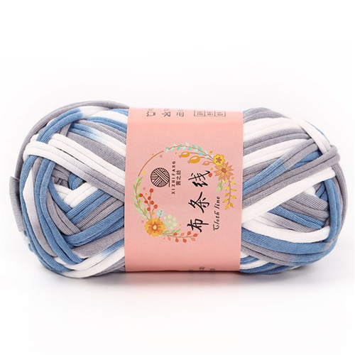 Hilo grueso de algodón suave para ganchillo, hilo grueso para tejer a mano, bolsa, cesta, alfombra, manta, 100G por bola: 16
