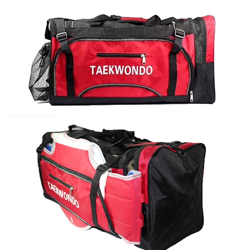 Bolsa de Taekwondo para adulto, bolso de hombro de gran capacidad, para Karate, Sanda, equipo de protección, bolsa de deporte de boxeo