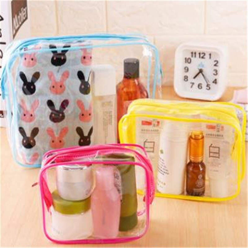 Pvc Cosmetische Zakken Vrouwen Transparant Clear Make-Up Tas Travel Organizer Bad Wassen Tote Beauty Opslag Rits Pouch Make Up Case