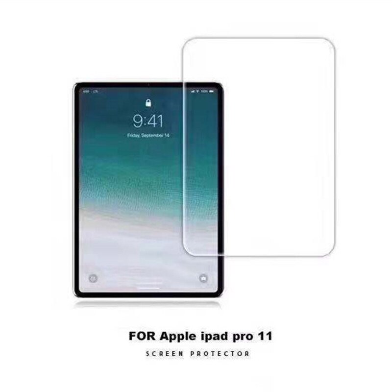 Voor apple-ipad pro 11 inch  / 12 .9 inch screenprotector volledige dekking gehard glasfolie ultra-heldere screenprotectorfolie