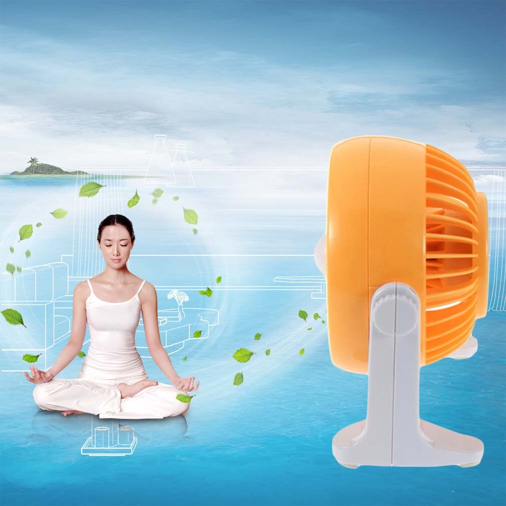Portable Mini Rotary Desktop Fan PC USB Cooler Strong Wind