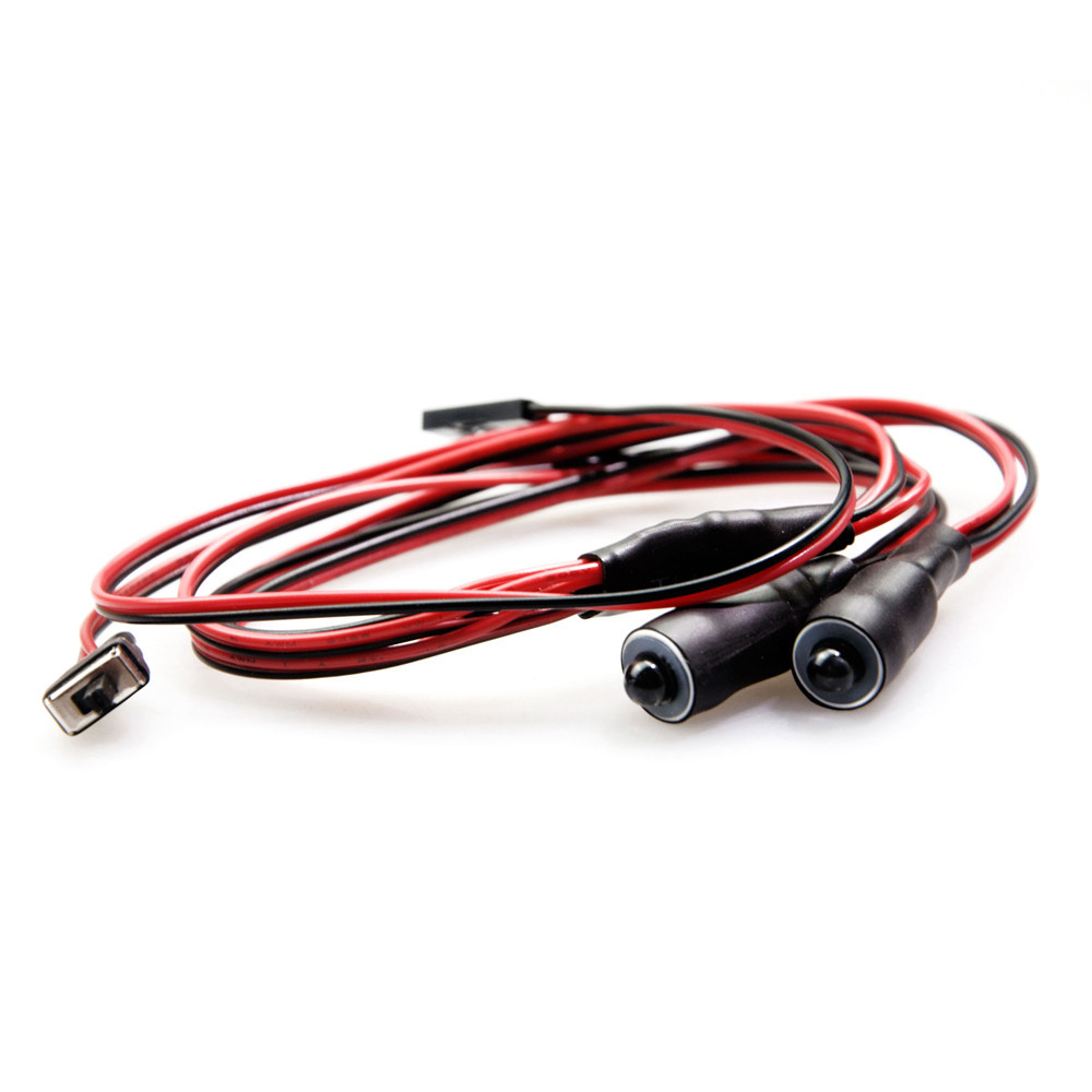 AXSPEED 10/13mm OD LED Light Angel & Demon Eyes LED 2 Leds Headlight Headlamps Bulb for 1/10 RC Model Car Truck Parts