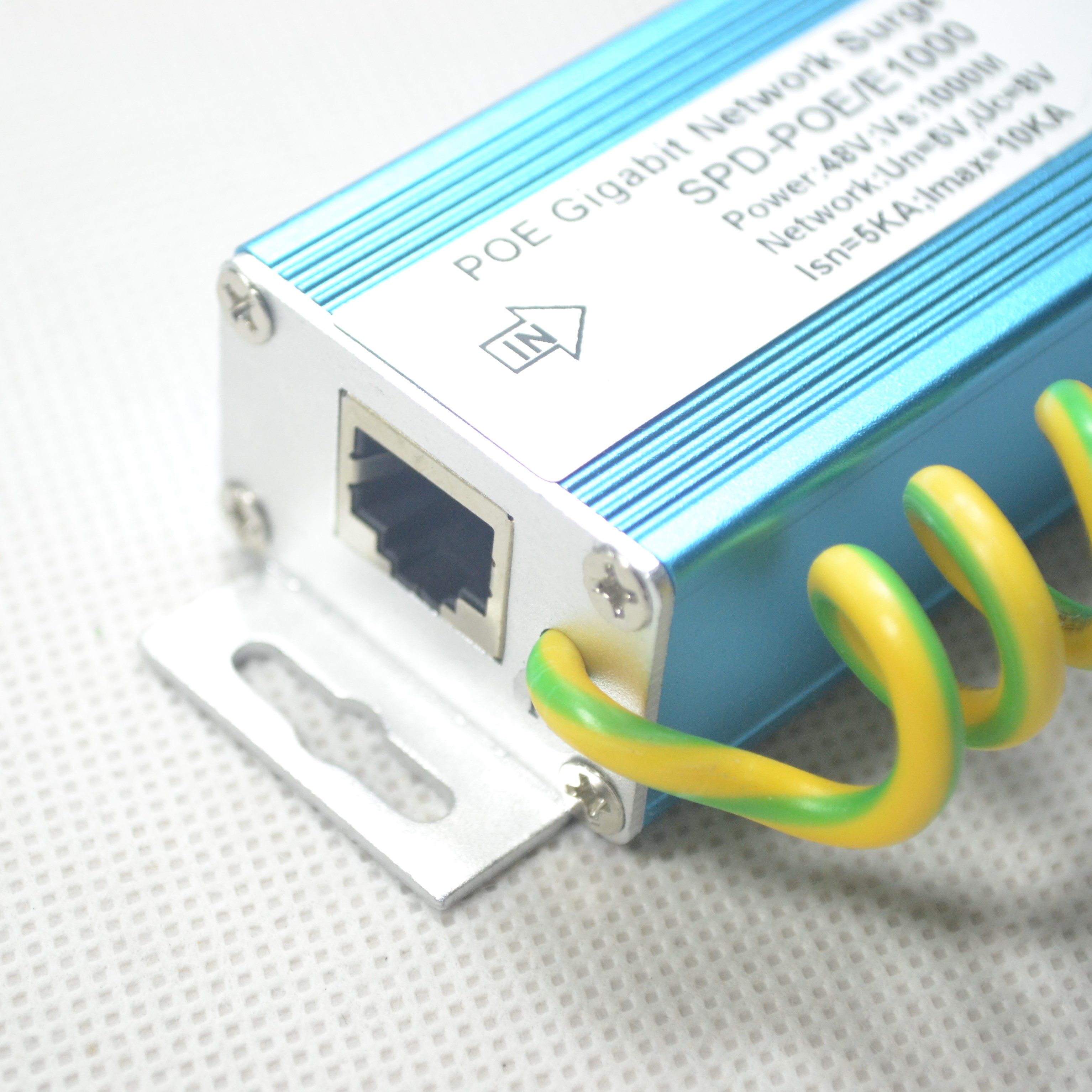 POE Gigabit Network Surge Protector RJ45 Thunder power surger protection Lightning Computer PC Cable Arrester