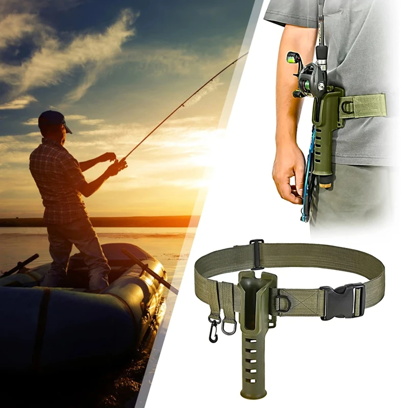 Vissen Waden Riem Hengel Houder Verstelbare Waadvogel Vissen Taille Riem Voor Spinning Casting Vliegvissen Vistuig Accessoires
