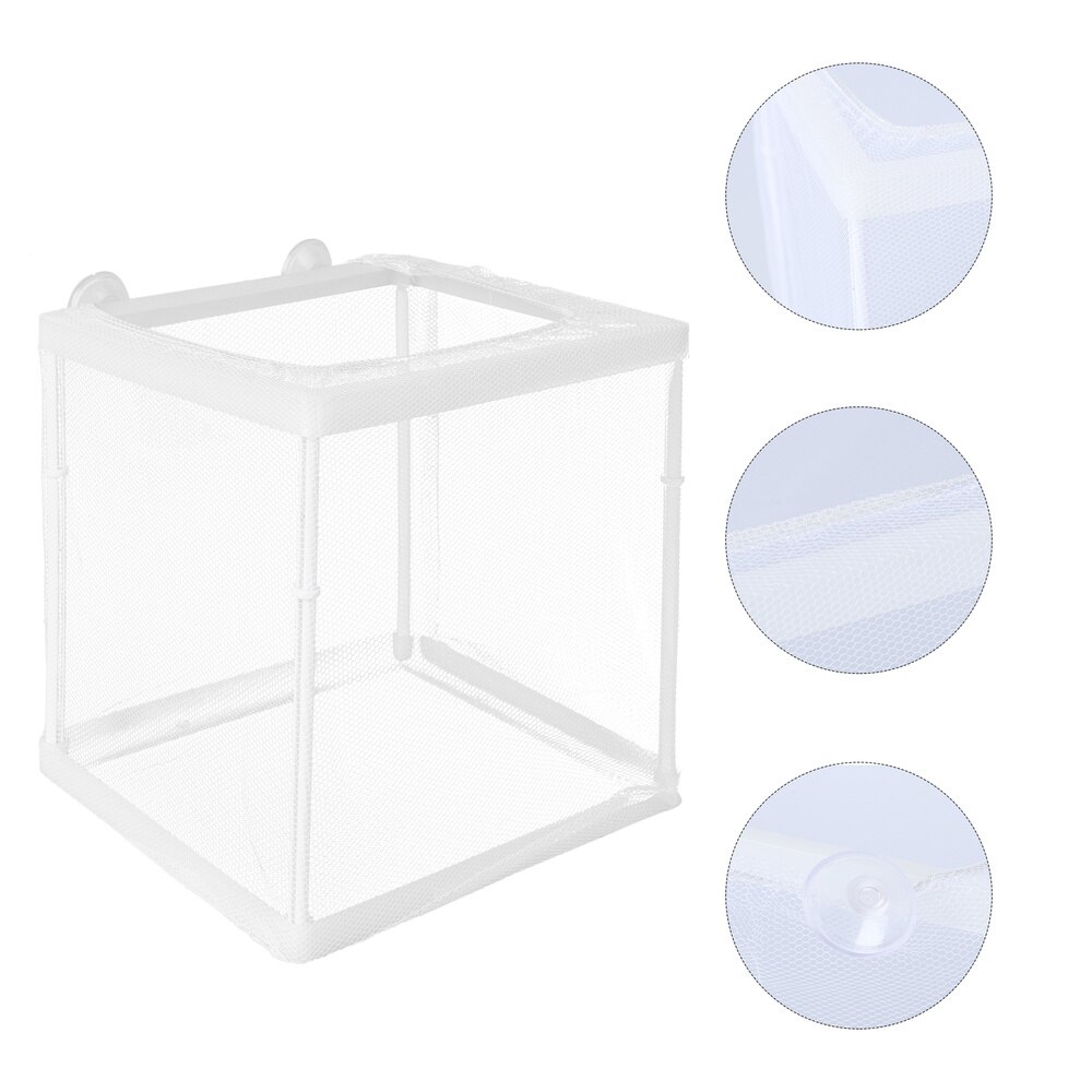1Pc Fish Incubator Multi-fnction Hatching Box Fish Habitat Box White