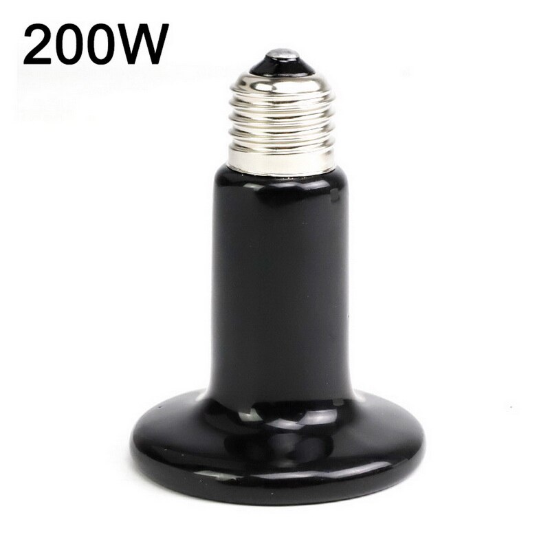 Heat Lmap Pet Reptile Far Infrared Ceramic Heating Lamp 220V Mini Heat Emitter Light Bulb 25W 50W 75W 100W 150W 200W: 200W