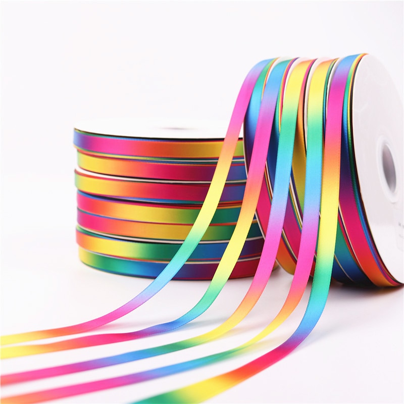 5Yards/Roll Silk Satin Ribbons arts crafts sewing ribbon handmade crafts materials wrap 10 mm