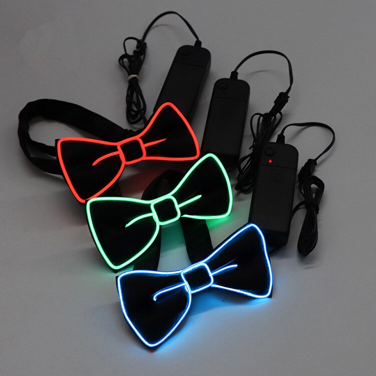 Tirantes luminosos Led para hombre, pajarita, barra de música perfecta, iluminación Led, accesorios para actuaciones y fiestas de disfraces