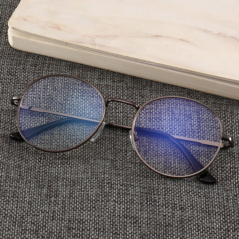 Zwarte Bril Mobiele Telefoon Bril Straling Blauw Licht Mannen Vlakke Spiegel Computer Bril Anti Blue Ray Clear Lens Bril: Grijs