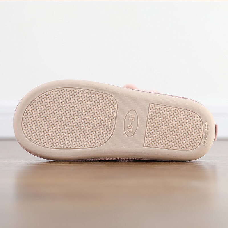 Tøfler for menn vinter stor størrelse pels tøfler varm fløyel plysj tøfler herre myke hjemmetøfler innendørs sklisikre sko