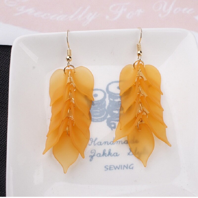 Pendientes colgantes para mujer, aretes largos, flores colgantes, bodas, fiestas, para mujer, novedad de