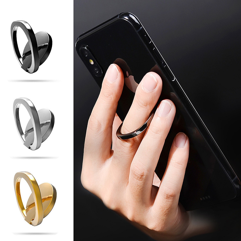 Luxus metall praktisch Buchse Halfter Universal- 360 Grad Drehung Finger Ring Halfter Magnetische Für iPhone 8 X XS XSMAX XIAOMI