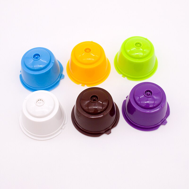 6 pièces adaptées pour Dolce Gusto café filtre tasse réutilisable café Capsule filtres pour Nespresso avec cuillère brosse outils de cuisine: 6pcs-mix6
