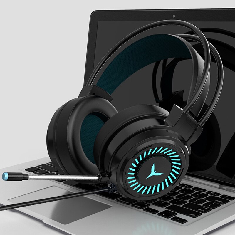 G58 słuchawki dla graczy słuchawki dla graczy 4D Stereo Surround słuchawki przewodowe mikrofon USB kolorowe światło PC Laptop zestaw słuchawkowy do gier