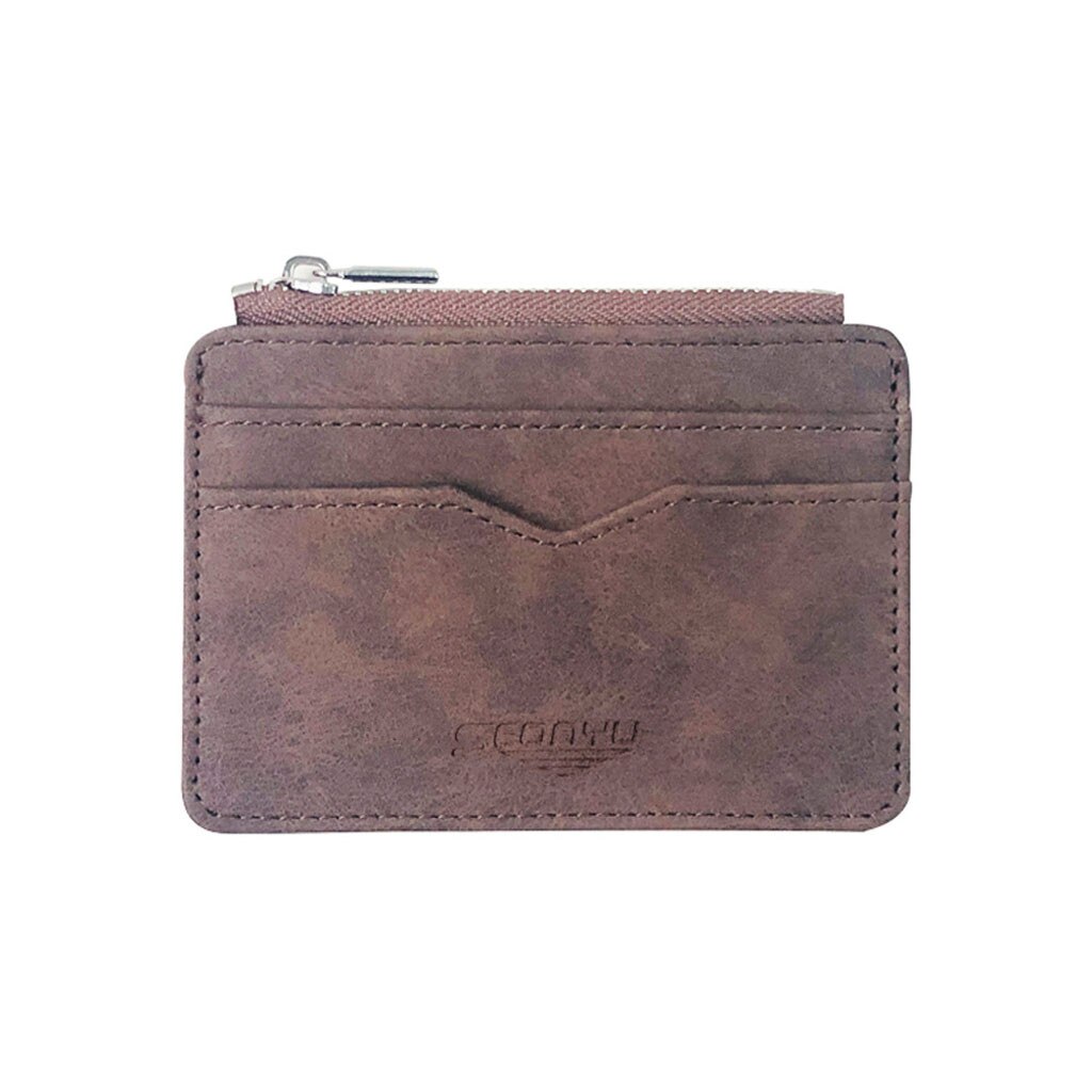Mannen Lederen Multi-Card Kaarthouder Portemonnee Frosted Stof Kaarthouder Pakket Portemonnee Kaarten Geval Creditcard Portemonnee # p30: Khaki