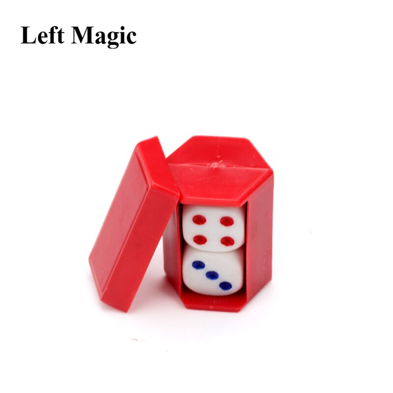 Lytte terning forudsigelse terninger magi legetøj tæt på magiske tricks illusion mentalisme truco magia børn børn legetøj: Rød