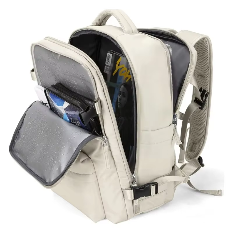 Mochila de viaje para llevar artículos personales, bolsa para vuelos aprobada, maleta de equipaje de mano de 35L, bolsa de fin de semana impermeable para hombres y mujeres